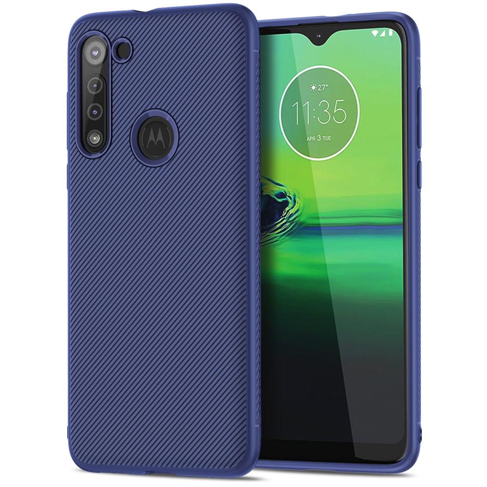 TPU Case für Motorola Moto G8 Jazz Series Twill Texture Streifen Muster Hülle