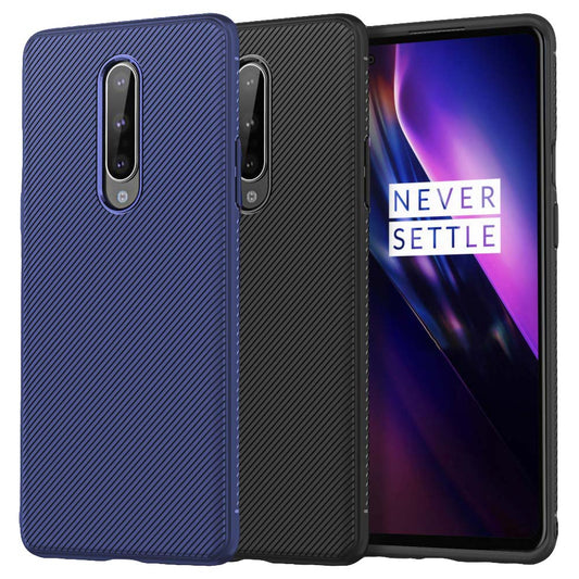 TPU Case für OnePlus 8 Jazz Series Twill Texture Streifen Muster Hülle Cover