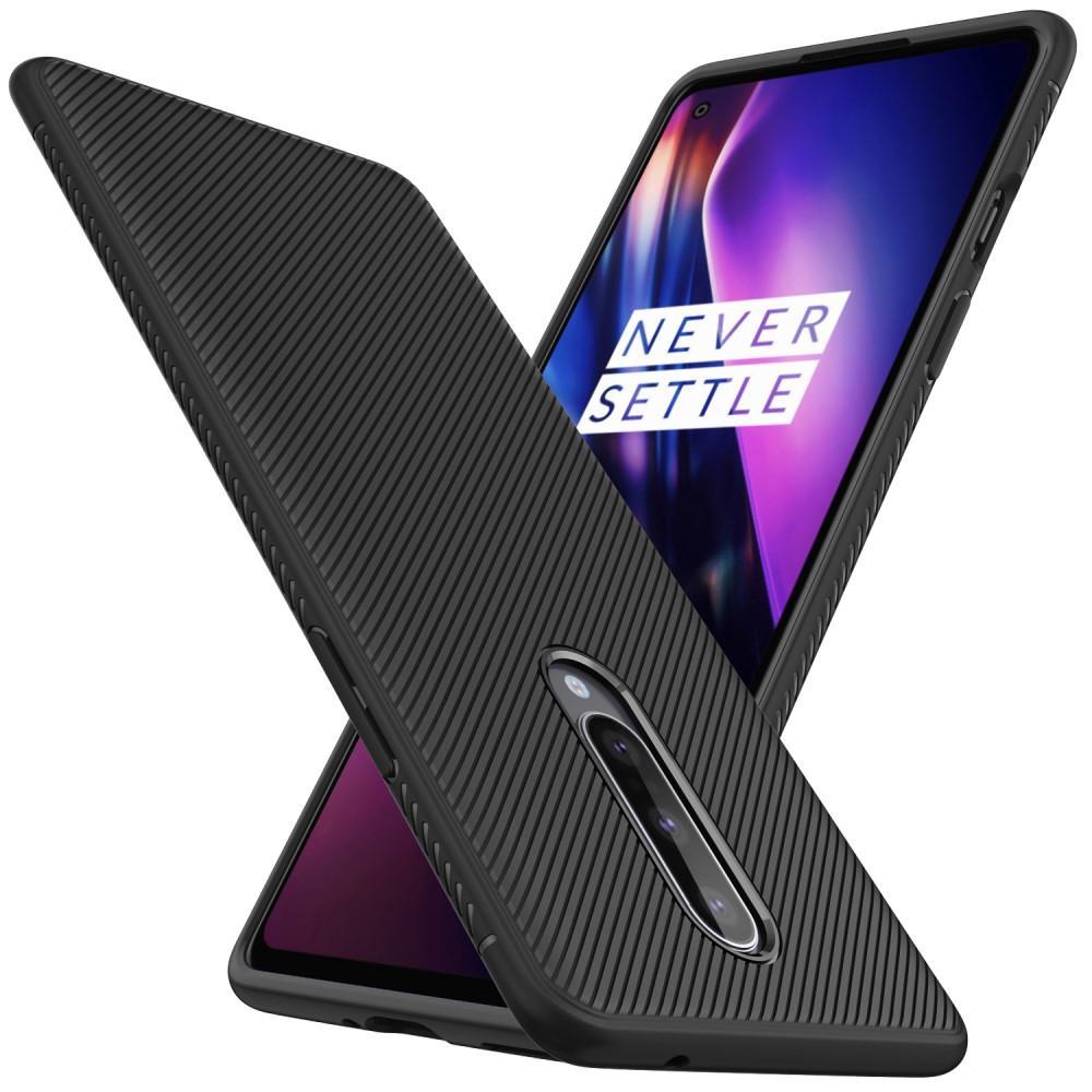 TPU Case für OnePlus 8 Jazz Series Twill Texture Streifen Muster Hülle Cover
