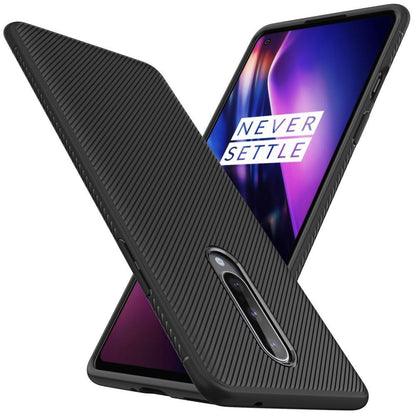 TPU Case für OnePlus 8 Jazz Series Twill Texture Streifen Muster Hülle Cover