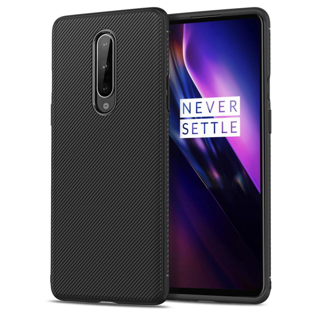 TPU Case für OnePlus 8 Jazz Series Twill Texture Streifen Muster Hülle Cover