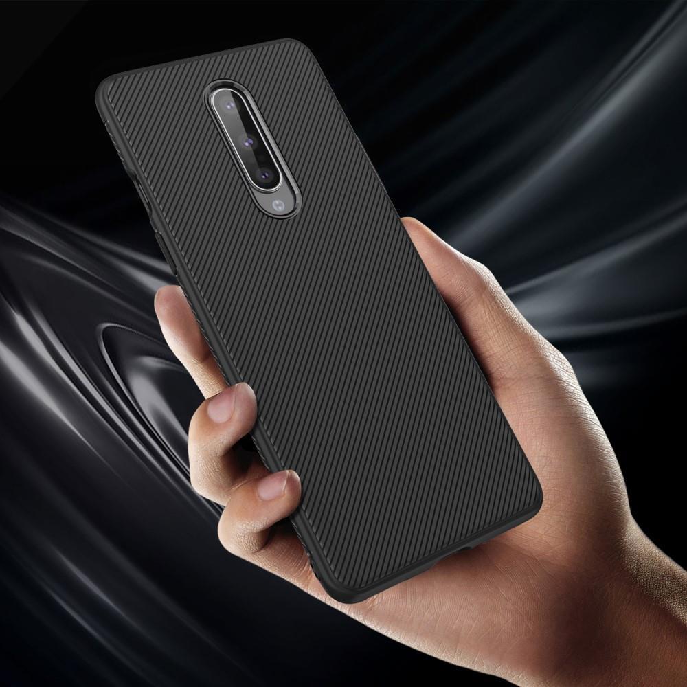 TPU Case für OnePlus 8 Jazz Series Twill Texture Streifen Muster Hülle Cover
