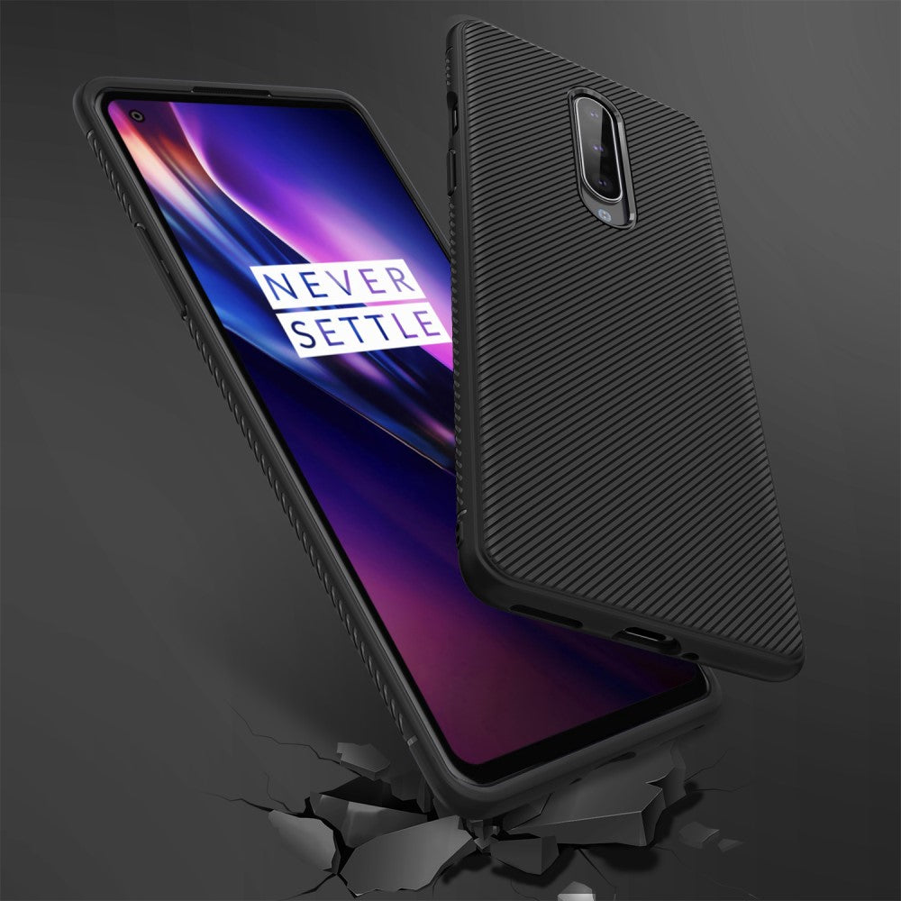 TPU Case für OnePlus 8 Jazz Series Twill Texture Streifen Muster Hülle Cover