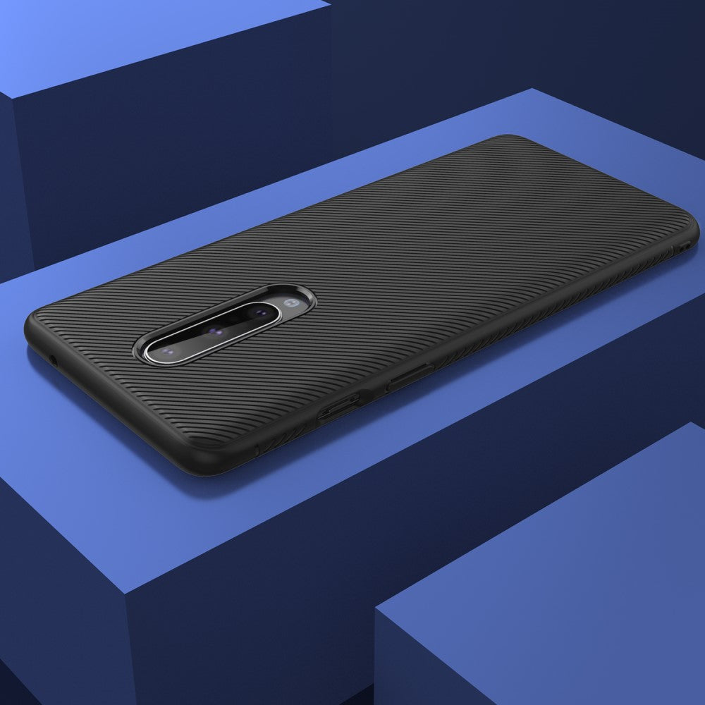 TPU Case für OnePlus 8 Jazz Series Twill Texture Streifen Muster Hülle Cover