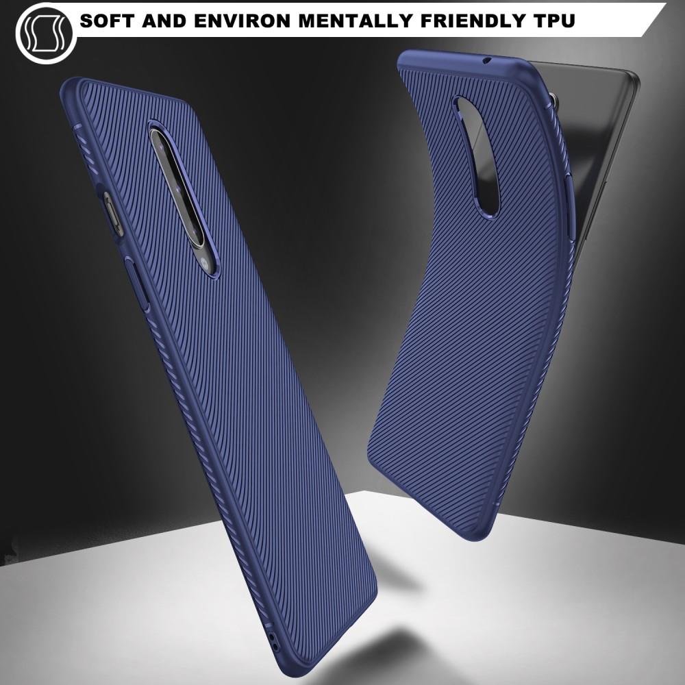 TPU Case für OnePlus 8 Jazz Series Twill Texture Streifen Muster Hülle Cover