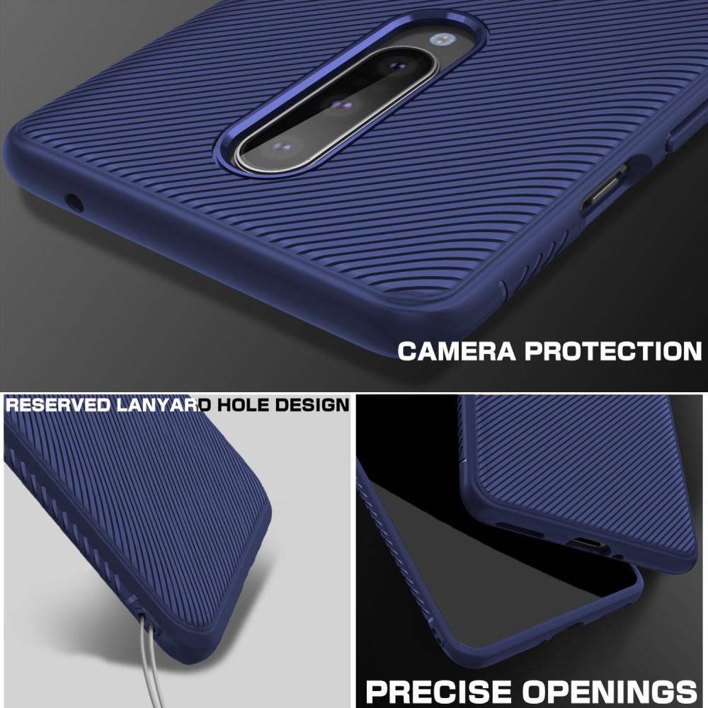 TPU Case für OnePlus 8 Jazz Series Twill Texture Streifen Muster Hülle Cover