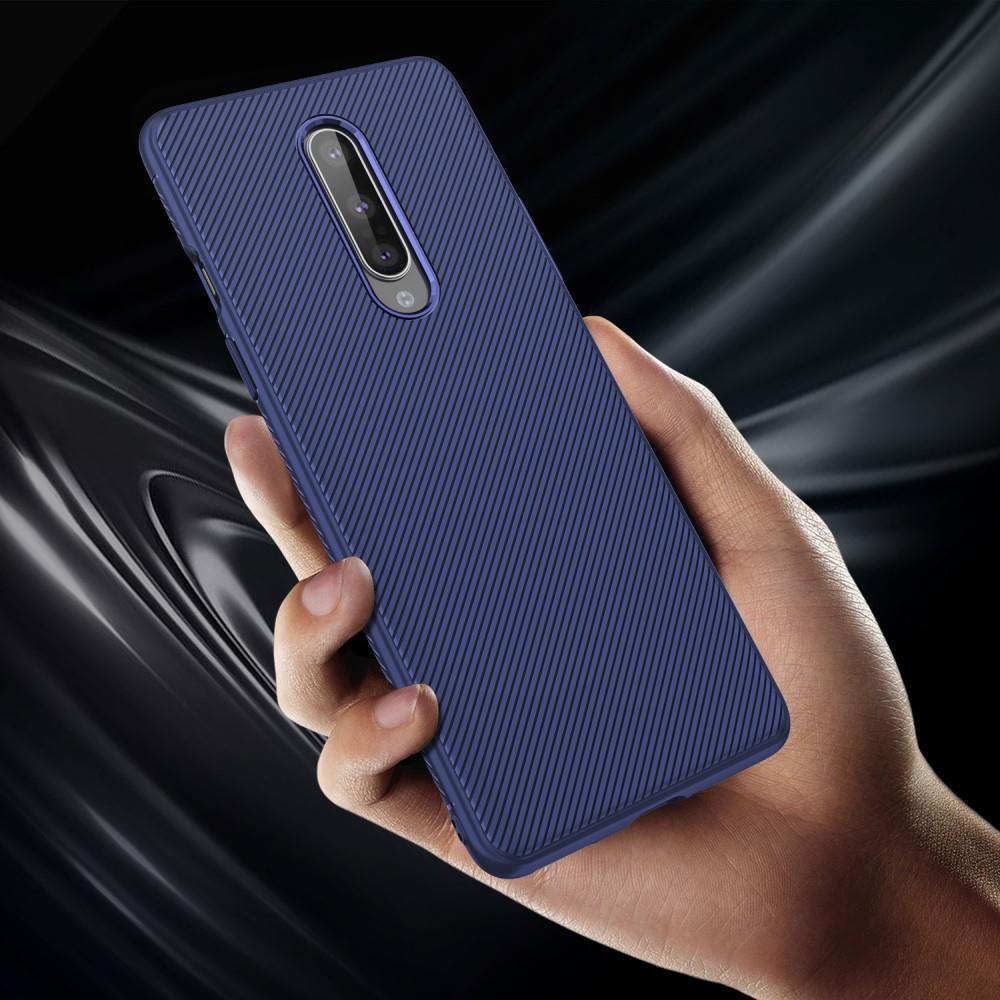 TPU Case für OnePlus 8 Jazz Series Twill Texture Streifen Muster Hülle Cover