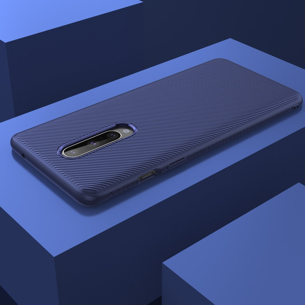 TPU Case für OnePlus 8 Jazz Series Twill Texture Streifen Muster Hülle Cover
