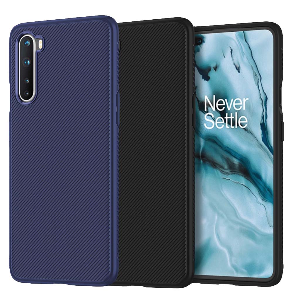 TPU Case für OnePlus NORD Jazz Series Twill Texture Streifen Muster Hülle Cover