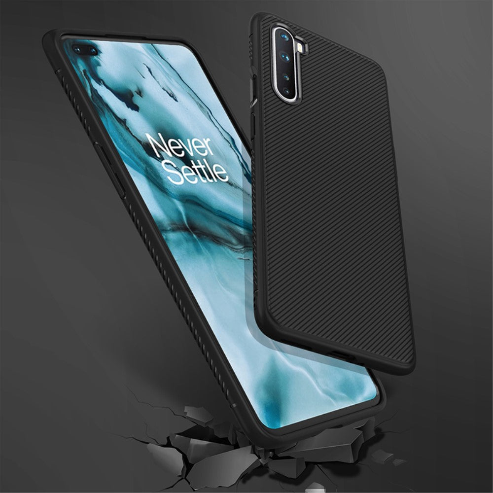 TPU Case für OnePlus NORD Jazz Series Twill Texture Streifen Muster Hülle Cover