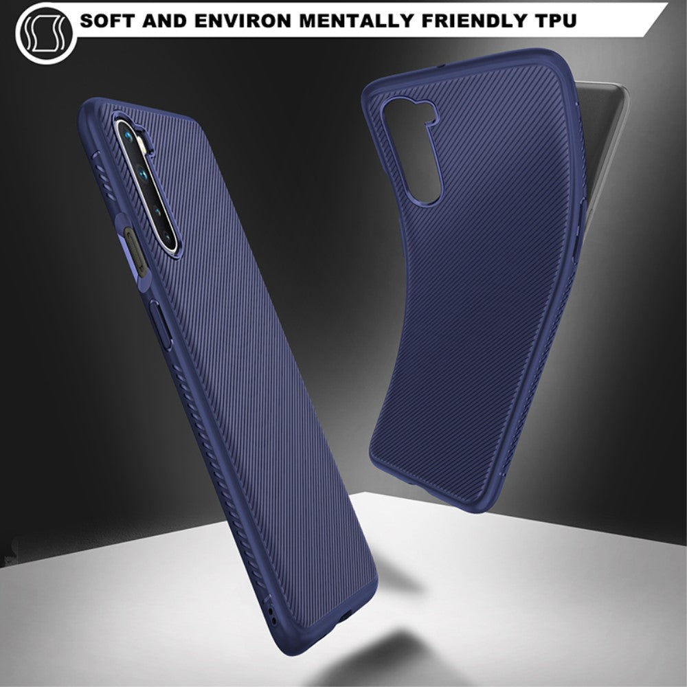 TPU Case für OnePlus NORD Jazz Series Twill Texture Streifen Muster Hülle Cover