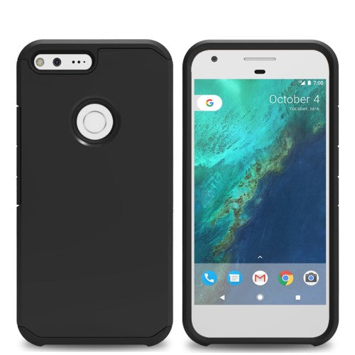 TPU PC Case für Google Pixel Kombination Armor Schwarz
