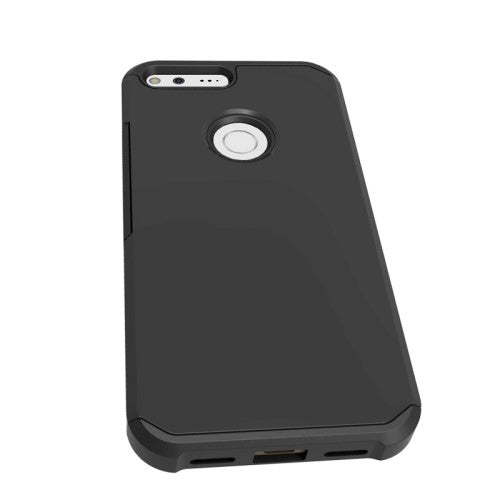 TPU PC Case für Google Pixel Kombination Armor Schwarz