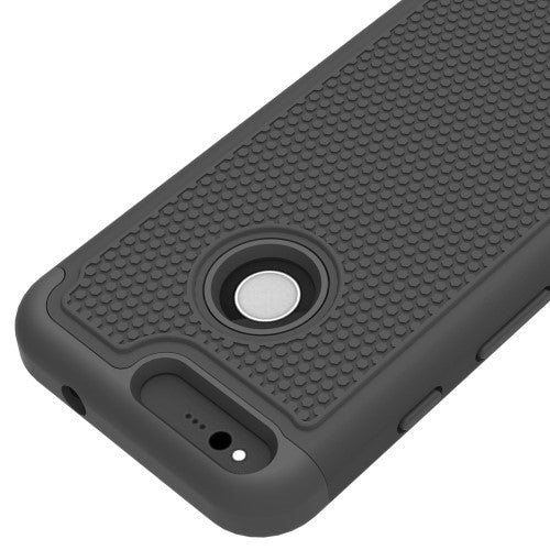 Outdoor Case für Google Pixel Silikon Hybrid Football Grain