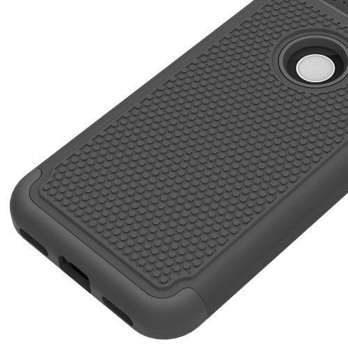 Outdoor Case für Google Pixel Silikon Hybrid Football Grain
