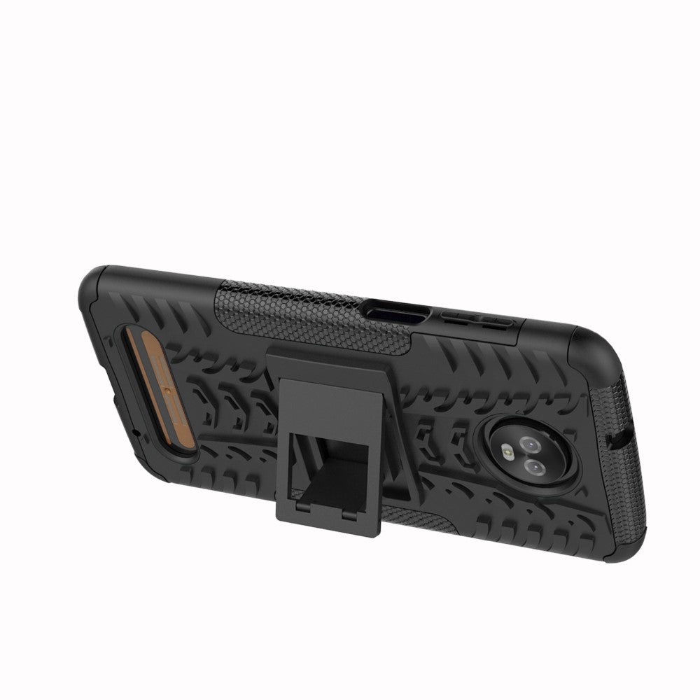 Outdoor Case für Motorola Moto Z3 PLAY Tire Rutschfest Kickstand