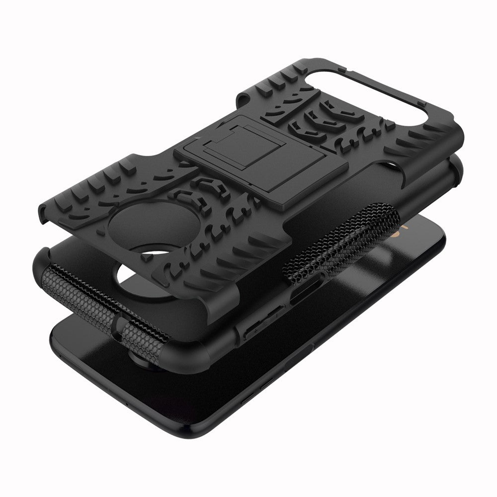 Outdoor Case für Motorola Moto Z3 PLAY Tire Rutschfest Kickstand