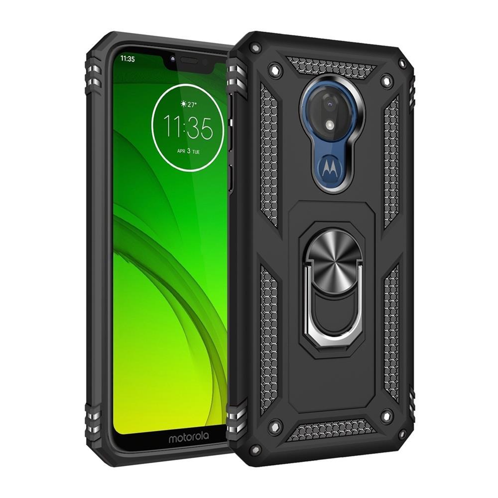 Outdoor Case für Motorola Moto G7 POWER TPU Hybrid Sergeant Metall Ring Hülle