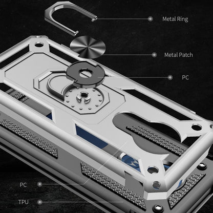 Outdoor Case für Motorola Moto G7 POWER TPU Hybrid Sergeant Metall Ring Hülle