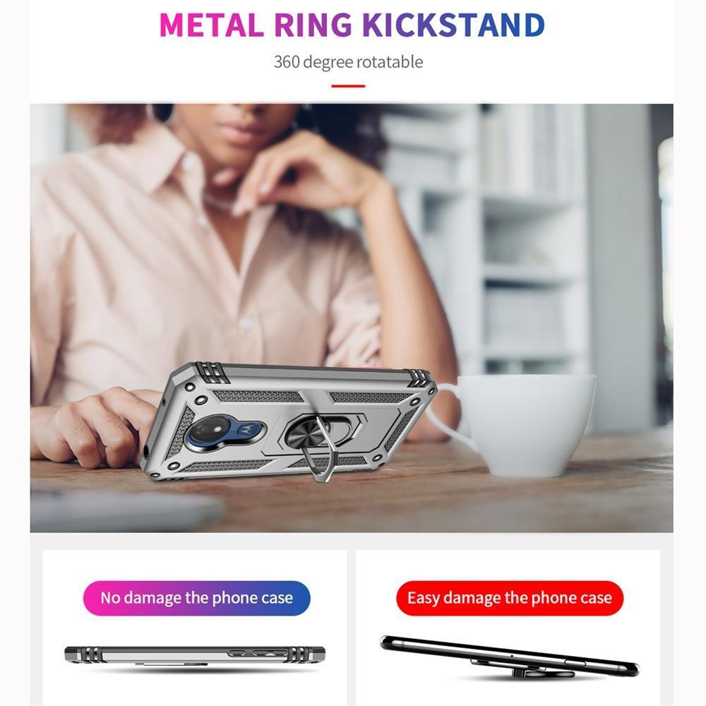 Outdoor Case für Motorola Moto G7 POWER TPU Hybrid Sergeant Metall Ring Hülle