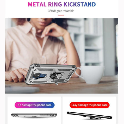 Outdoor Case für Motorola Moto G7 POWER TPU Hybrid Sergeant Metall Ring Hülle