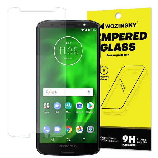 WOZINSKY Schutzglas Folie Tempered Glass Screen Protector für Motorola Moto G6