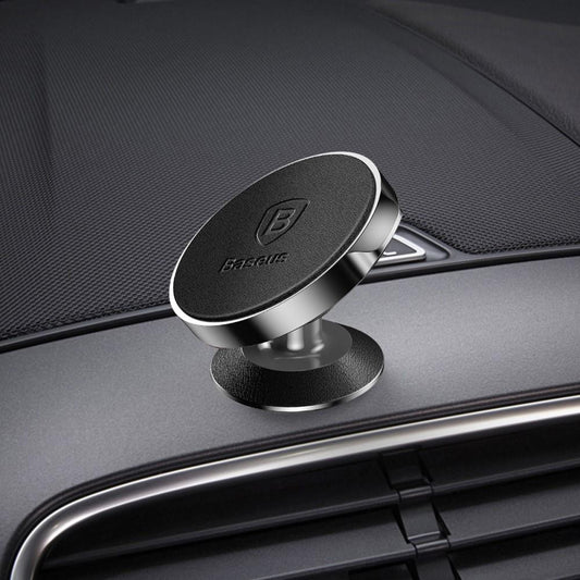 KFZ Auto Halterung BASEUS 360 Rotation Magnet Echt Leder