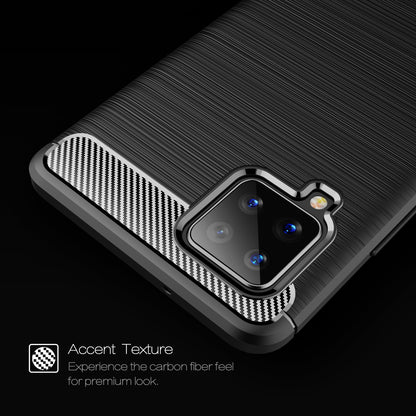 TPU Hülle für Samsung Galaxy A42 5G Carbon Fiber Skin Brushed Schutzcover Case