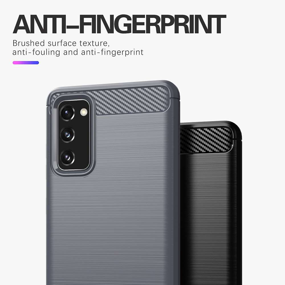 TPU Hülle für Samsung Galaxy S20 FE Carbon Fiber Skin Brushed Schutzcover Case