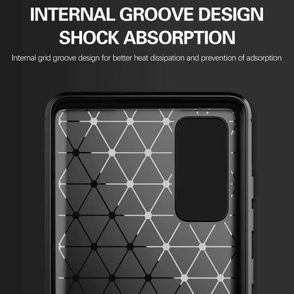 TPU Hülle für Samsung Galaxy S20 FE Carbon Fiber Skin Brushed Schutzcover Case