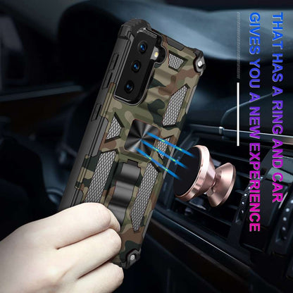 Outdoor Hülle für Samsung Galaxy S21 Camouflage Shockproof Schutz Armor Cover
