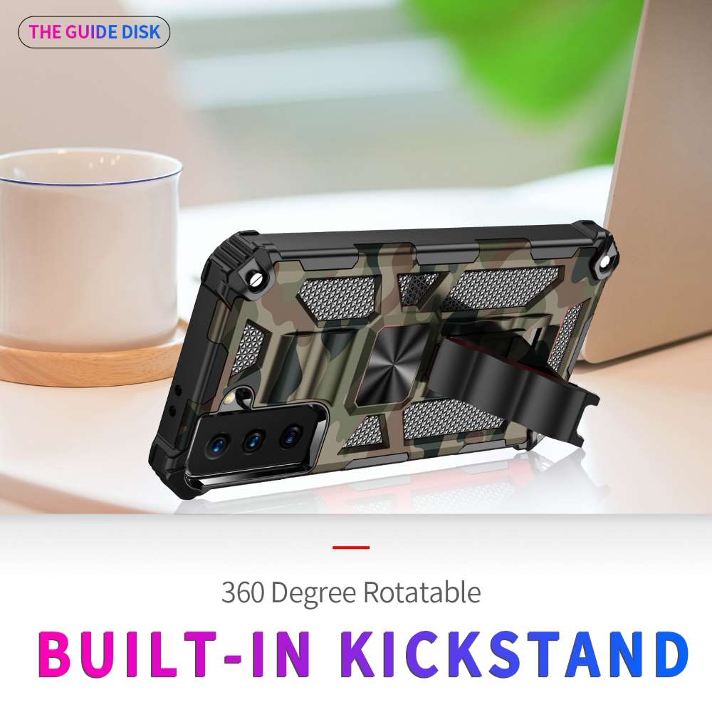 Outdoor Hülle für Samsung Galaxy S21 Camouflage Shockproof Schutz Armor Cover