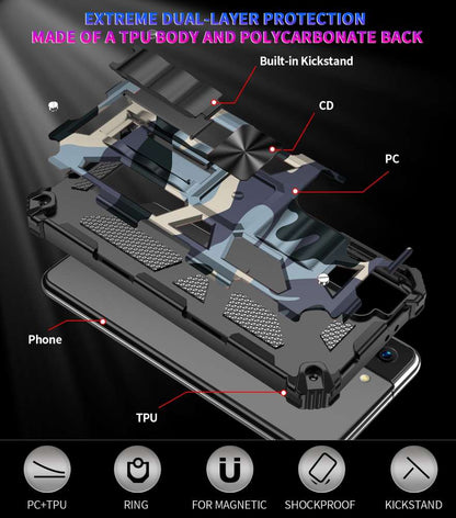 Outdoor Hülle für Samsung Galaxy S21 Camouflage Shockproof Schutz Armor Cover