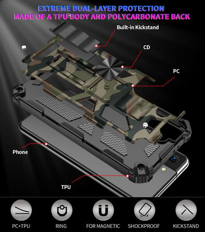 Outdoor Hülle für Samsung Galaxy S21 PLUS Camouflage Shockproof PC Schutzcover