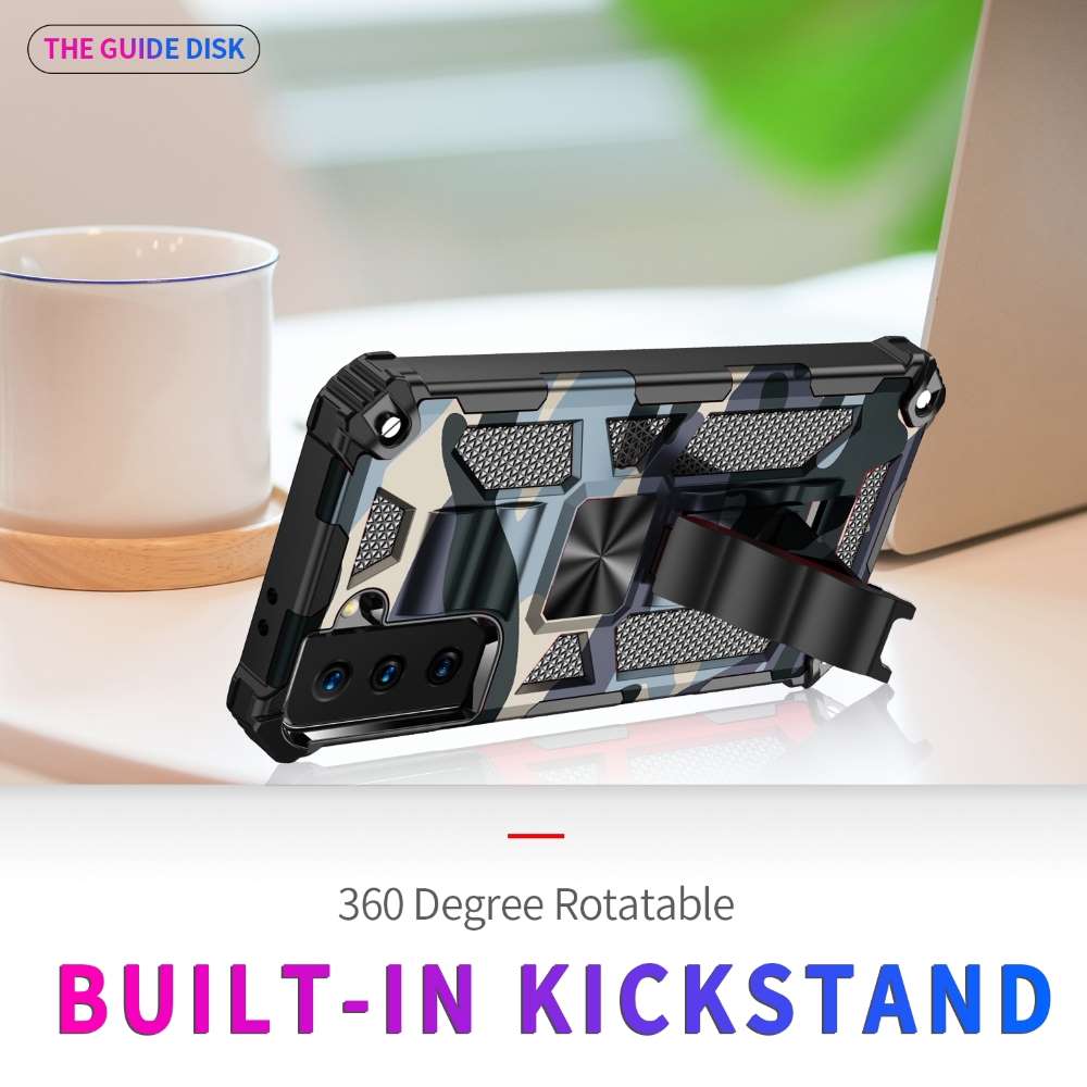 Outdoor Hülle für Samsung Galaxy S21 PLUS Camouflage Shockproof PC Schutzcover