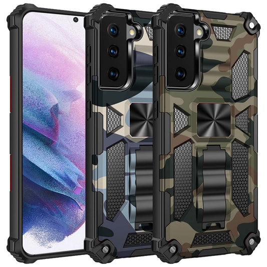 Outdoor Hülle für Samsung Galaxy S21 PLUS Camouflage Shockproof PC Schutzcover
