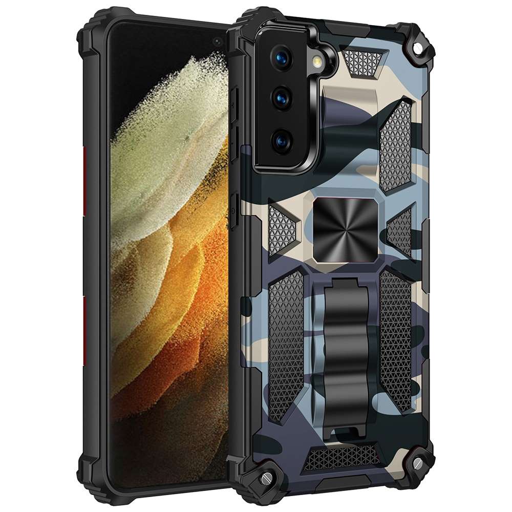 Outdoor Hülle für Samsung Galaxy S21 ULTRA Camouflage Shockproof PC Schutzcover