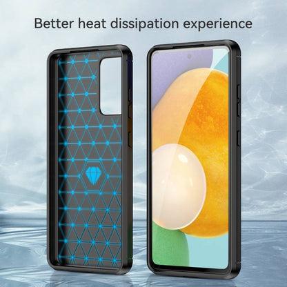 TPU Hülle für Samsung Galaxy A52 A52s Carbon Fiber Skin Brushed Backcover Case