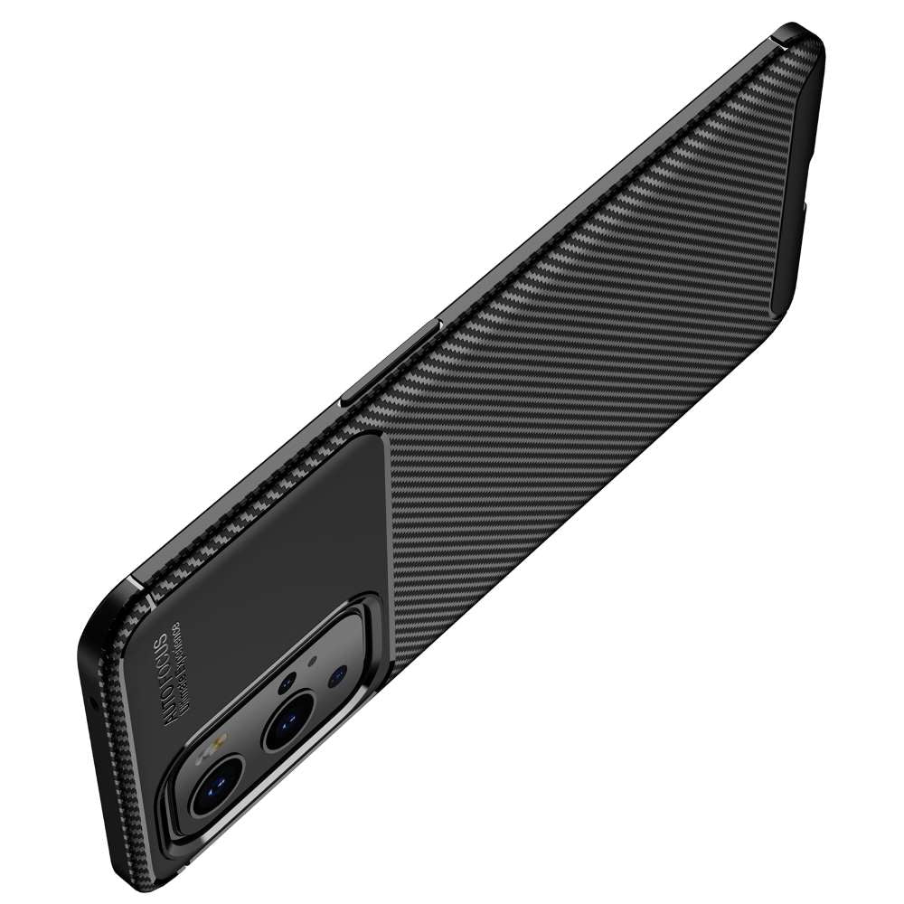 TPU Case für ONEPLUS 9 PRO Carbon Fiber Muster Shockproof Texture Hülle Cover