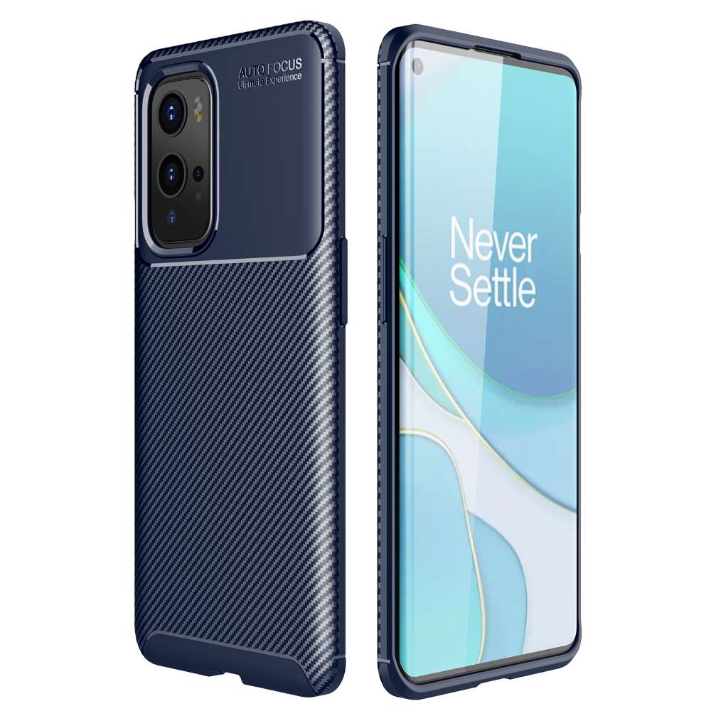 TPU Case für ONEPLUS 9 PRO Carbon Fiber Muster Shockproof Texture Hülle Cover