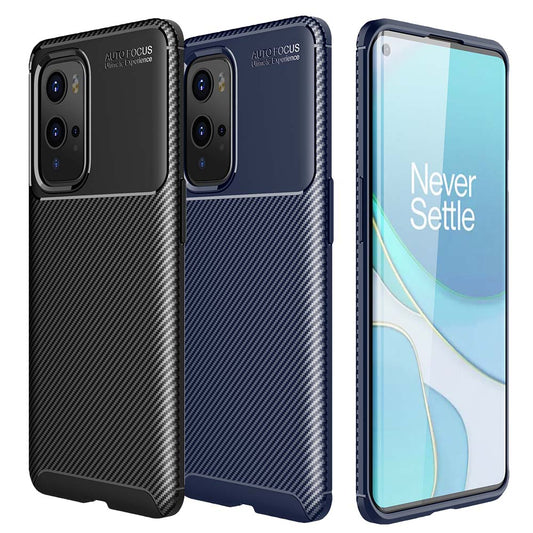 TPU Case für ONEPLUS 9 PRO Carbon Fiber Muster Shockproof Texture Hülle Cover