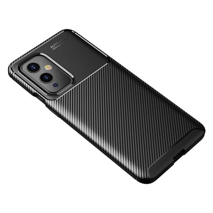 TPU Case für ONEPLUS 9 Carbon Fiber Muster Shockproof Texture Schutz Hülle Cover