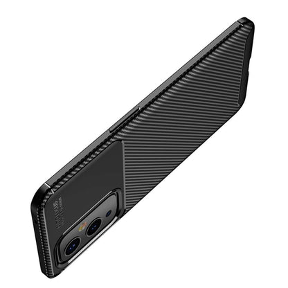 TPU Case für ONEPLUS 9 Carbon Fiber Muster Shockproof Texture Schutz Hülle Cover