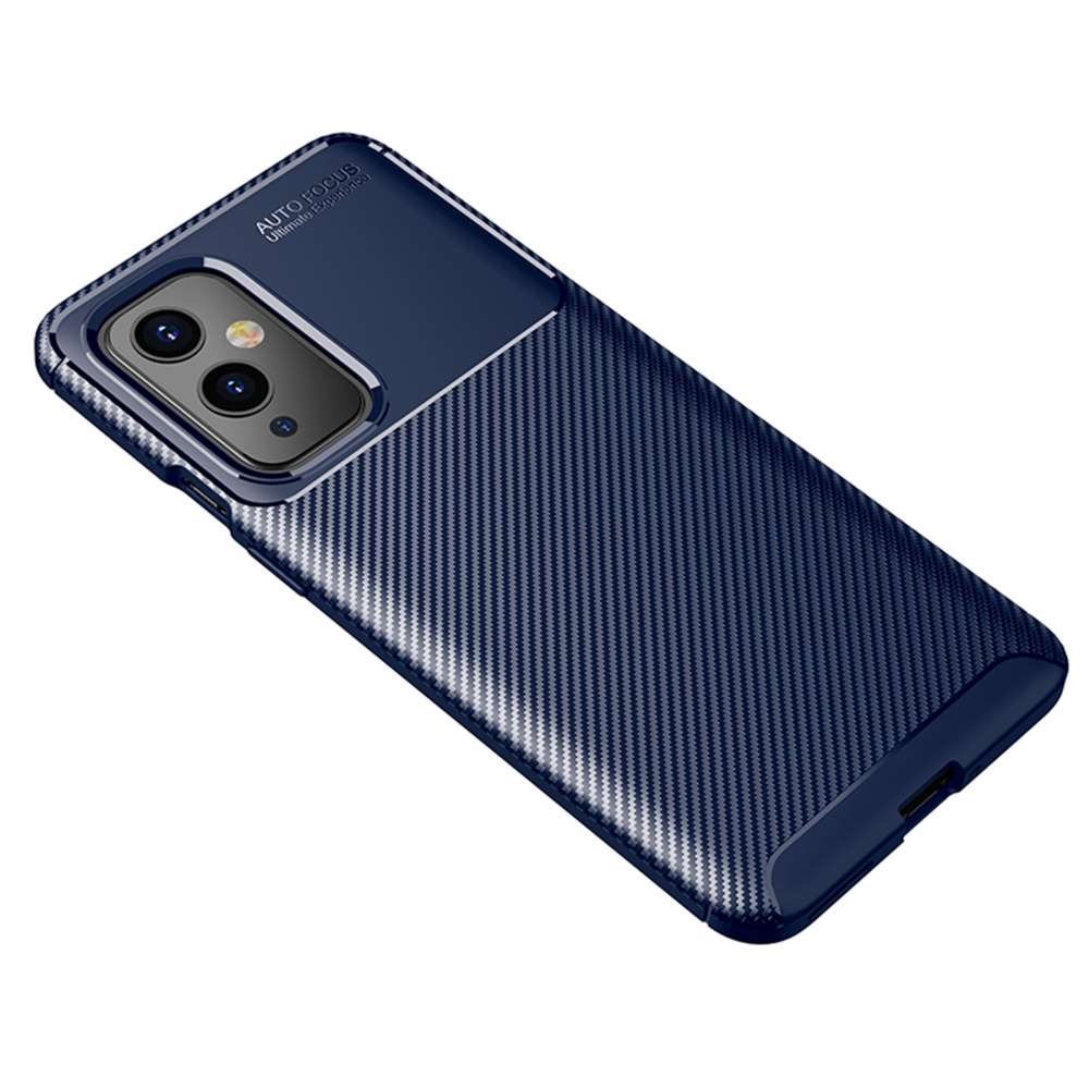 TPU Case für ONEPLUS 9 Carbon Fiber Muster Shockproof Texture Schutz Hülle Cover
