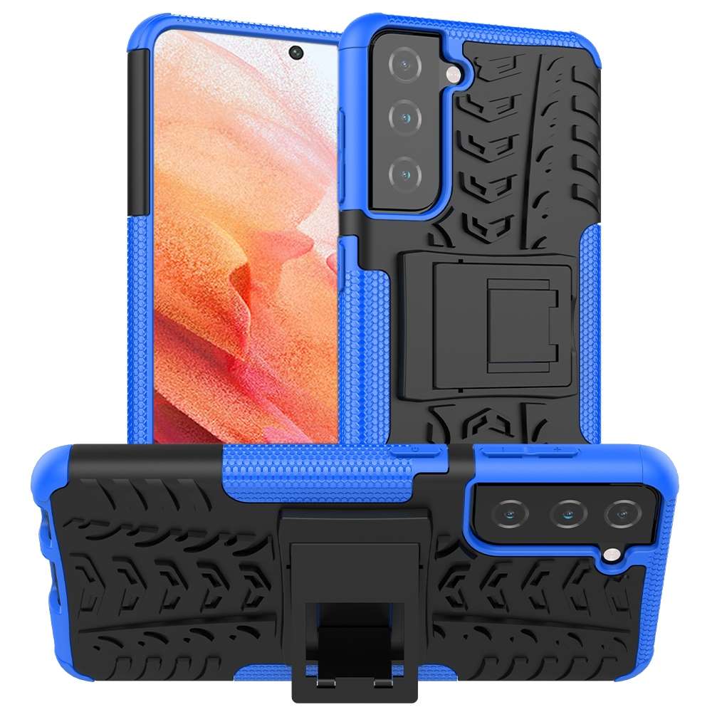 Outdoor Hülle für Samsung Galaxy S21 Tire Rutschfest Kickstand PC TPU Cover Case