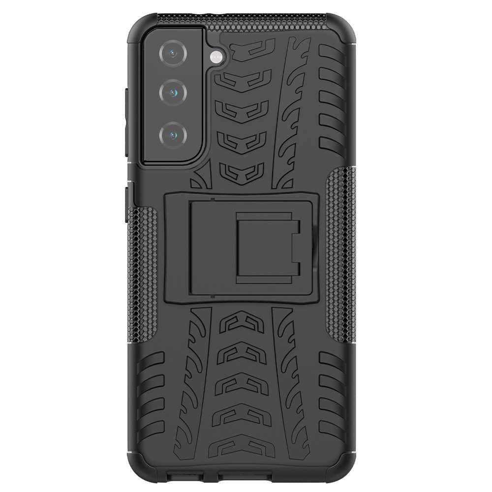 Outdoor Hülle für Samsung Galaxy S21 Tire Rutschfest Kickstand PC TPU Cover Case