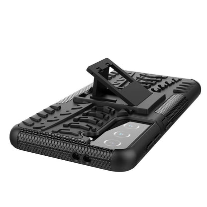 Outdoor Hülle für Samsung Galaxy S21 Tire Rutschfest Kickstand PC TPU Cover Case