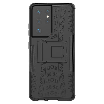 Outdoor Hülle für Samsung Galaxy S21 ULTRA Tire Rutschfest Stand PC TPU Case
