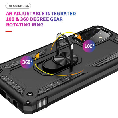 Outdoor Case für SAMSUNG GALAXY A72 TPU Hybrid Sergeant Armor Ring Hülle Cover