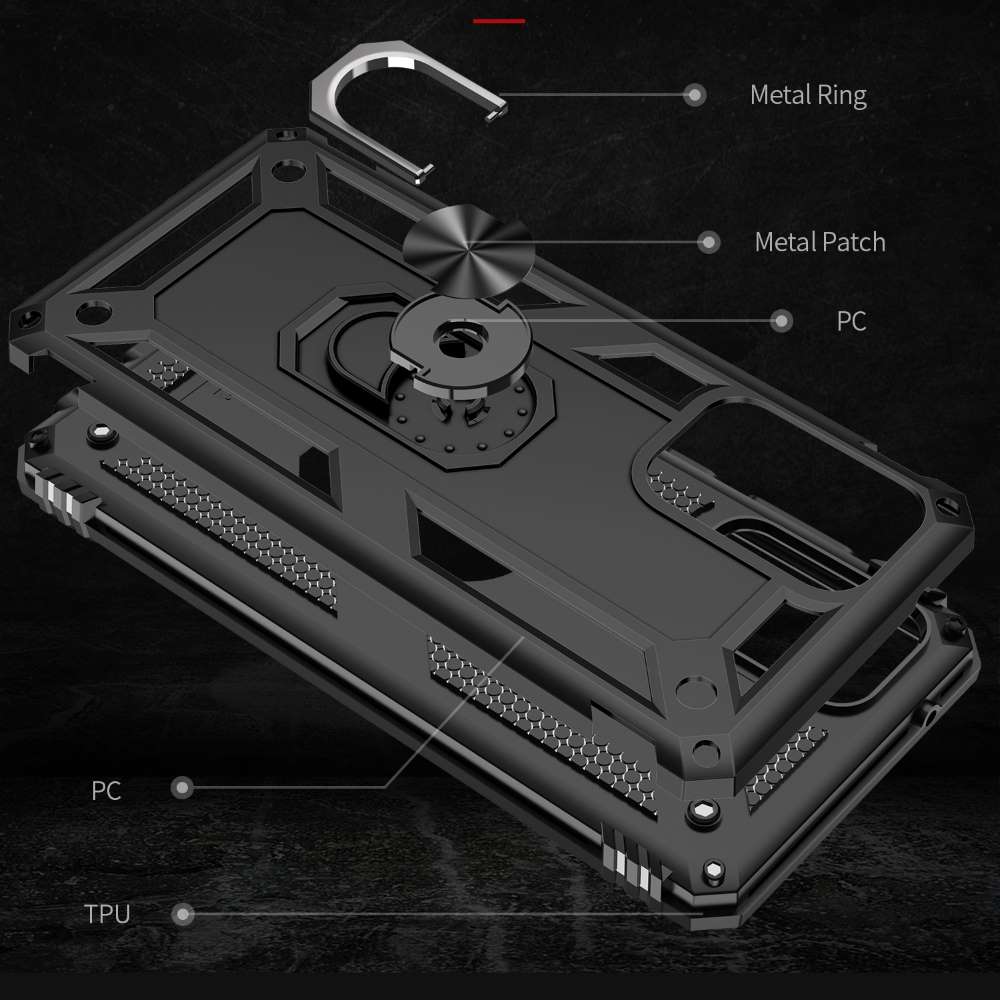 Outdoor Case für SAMSUNG GALAXY A72 TPU Hybrid Sergeant Armor Ring Hülle Cover